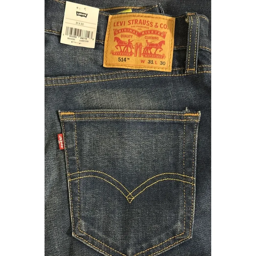Levi's Men's 514 Straight Fit Jeans Burch Stretch 31W x 30L 005141302‎